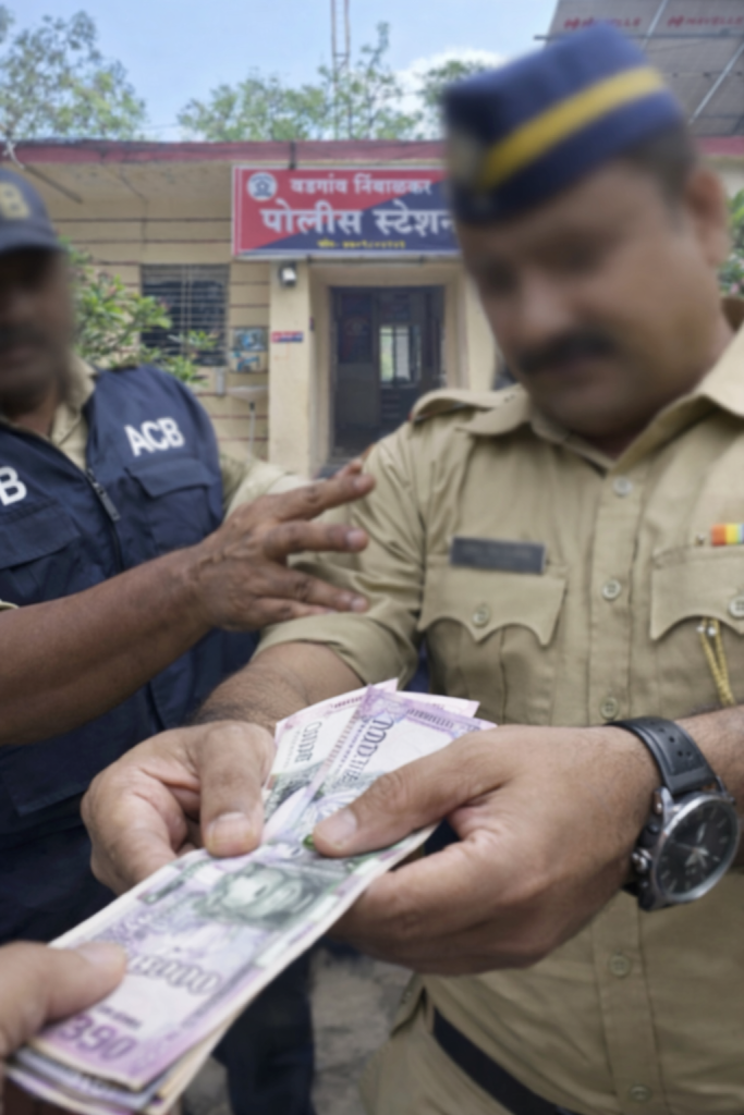 बारामती तालुक्यात २५ हजारांची लाच प्रकरणी पोलीस हवालदार एसीबीच्या जाळ्यात