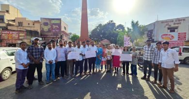 अभाविप बारामतीचा तीव्र निषेध; नसरापूर प्रकरणातील आरोपीस फाशीची मागणी