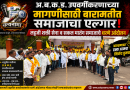 अ.ब.क.ड. उपवर्गीकरणाच्या मागणीसाठी बारामतीत लहुजी शक्ती सेना व सकल मातंग समाजाचे धरणे आंदोलन  सरकारने तात्काळ निर्णय घेण्याची मागणी; तहसील कार्यालयासमोर समाजबांधवांचा सहभाग
