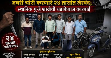 बारामतीत चाकूचा धाक दाखवून जबरी चोरी करणारे २४ तासांत जेरबंद; स्थानिक गुन्हे शाखेची धडाकेबाज कारवाई