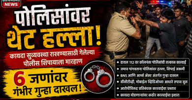 बारामतीत पोलिसांवर थेट हल्ला! कायदा सुव्यवस्था राखण्यासाठी गेलेल्या पोलीस शिपायाला मारहाण; ६ जणांवर गंभीर गुन्हा